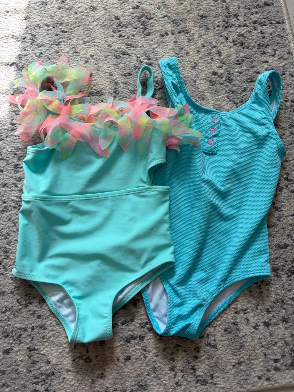 Girls One-Piece Swim Bundle size 6